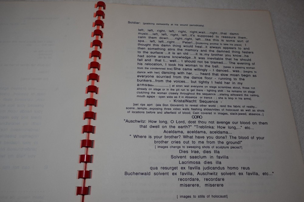 Thomas Sleeper Signed Handwritten Notes & Script 1996 Conductor Composer Miami