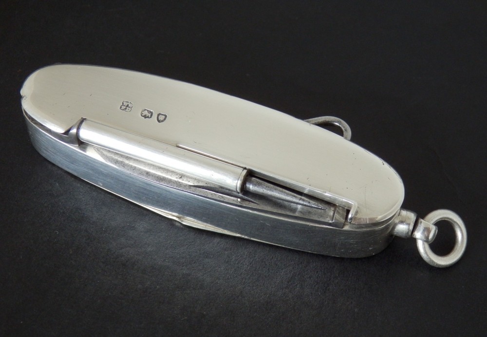 Antique Victorian Wright & Davies Novelty Solid Silver Vesta Case London 1890