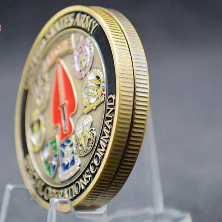 US Military Army Special Operations Command Challenge Coin Collect Commemorative