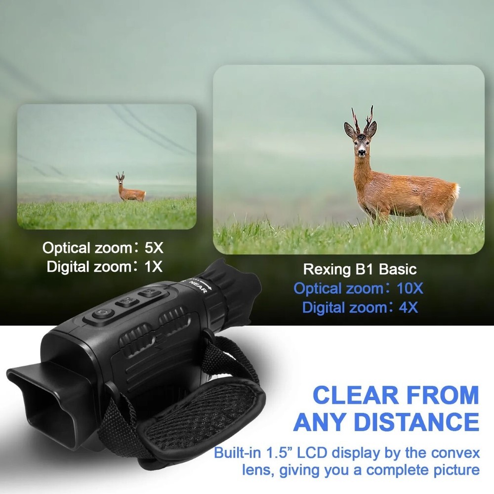 Rexing - B1 Basic Digital Night Vision Monoculars Infrared Digital C (FVS006098)