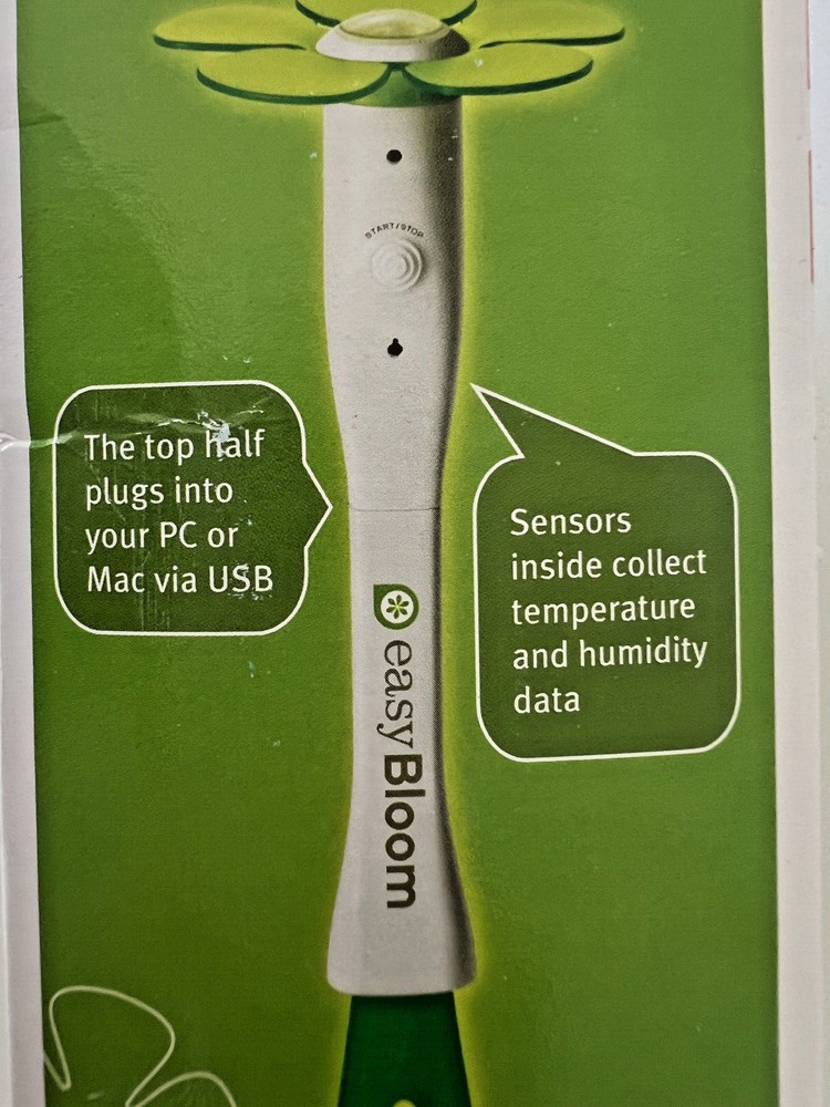 NEW Easy Bloom Plant Sensor Measures pH, Sunlight, Temperature PC or Mac EASY Us