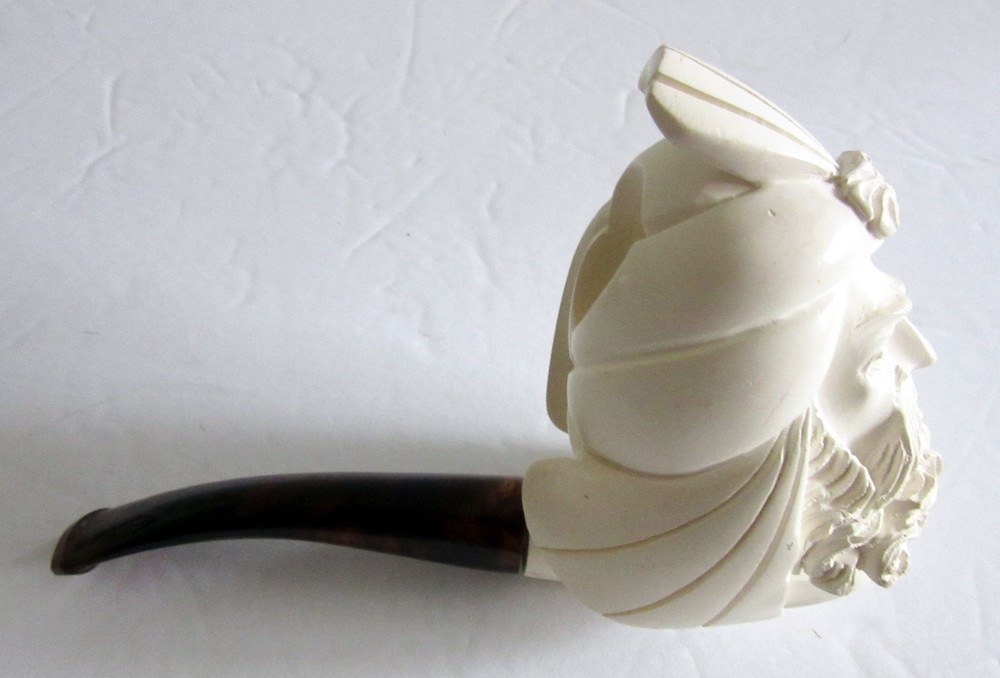 Turkish Meerschaum Pipe with Sultan's Head
