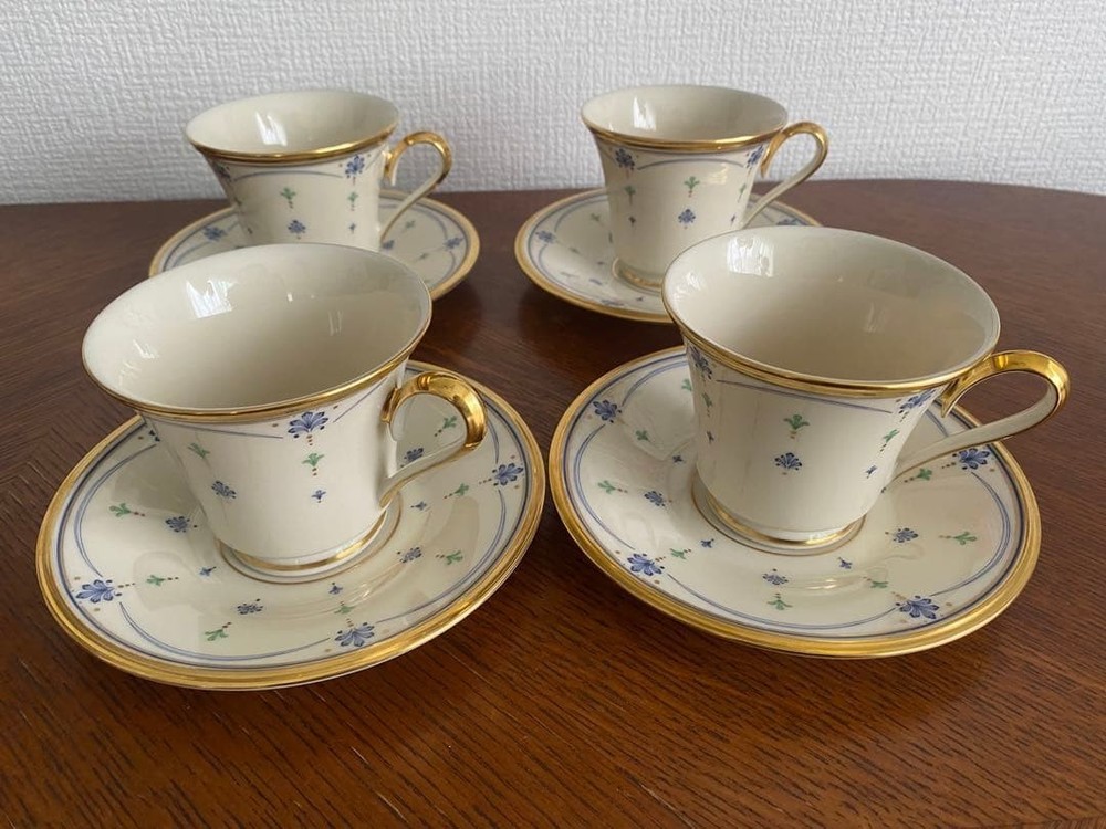 Lenox Chateau Cup Saucer 4 Set