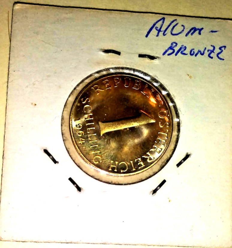Austrian Coin Proof Set- 1964- Includes Silver Coins-9 Coins Total