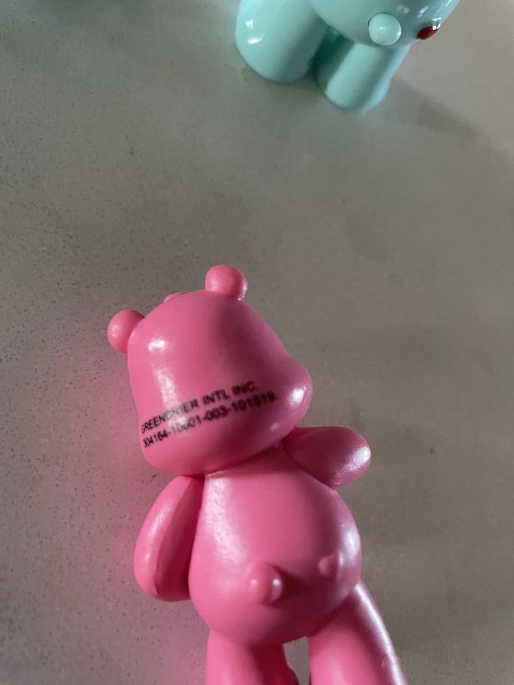 Care Bears 3” Poseable Grumpy Bedtime-Harmony- Wish 2” Friendship Hearts Figures