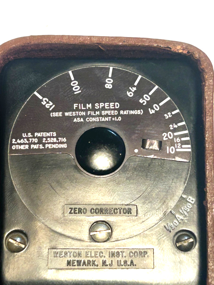 Vintage Weston Model 853 Vintage Light Exposure Meter Case Manual Tether