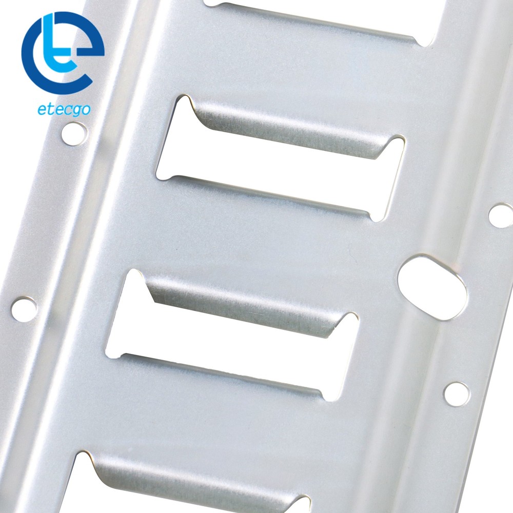 4 Piece 6' Galvanized E Track Tie Down Rail Set Silver Finish For Vans Trailers