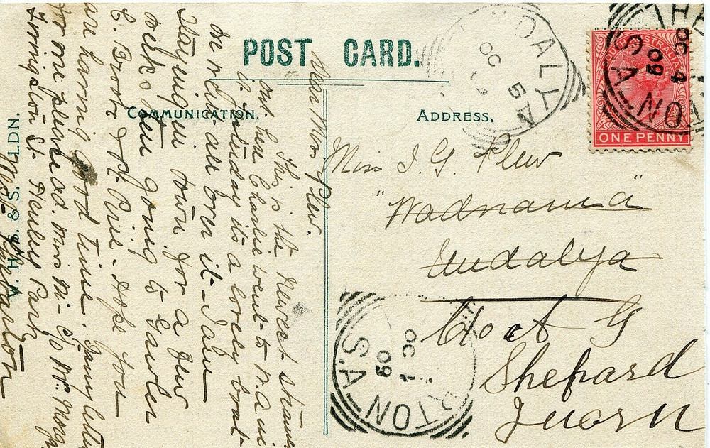 [WWI] T.S.S. Karoola - Postcard