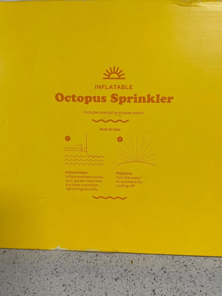 Sun Squad Inflatable Octopus Sprinkler