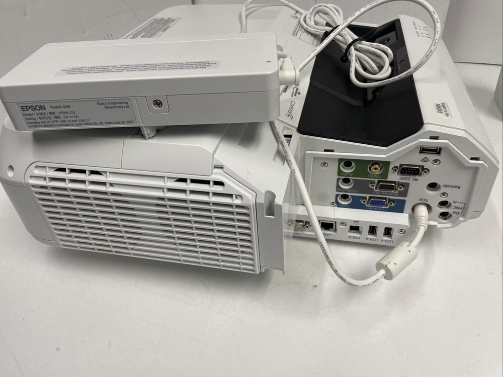 Epson BrightLink Pro 1460ui with remote touch unit tch cable & pen