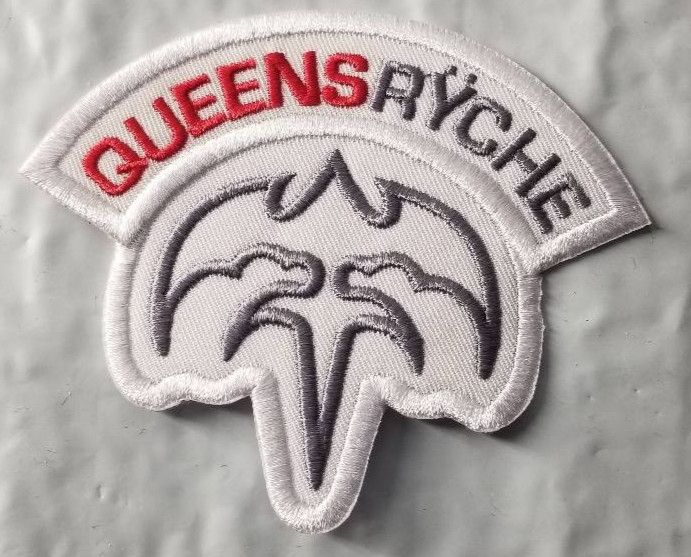 Queensrÿche American progresive metal band embroidered red patch approx 3x3.75"