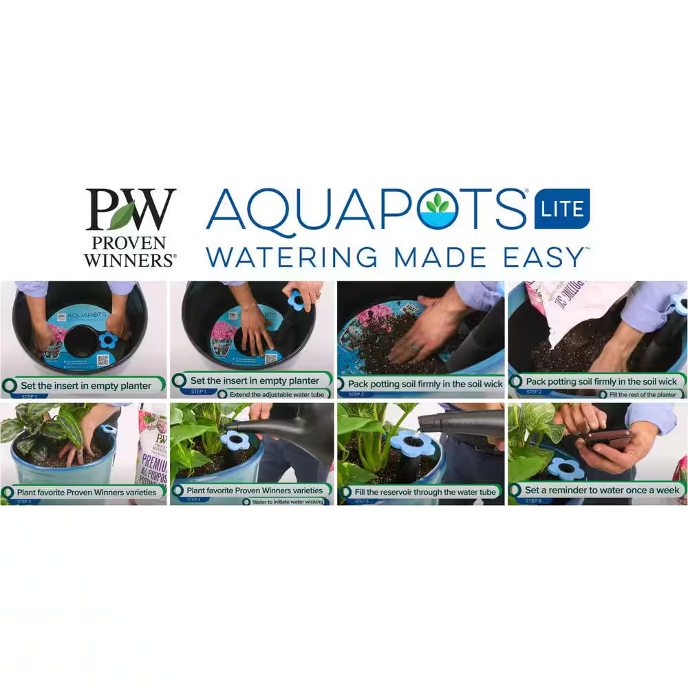Aquapots Lite round Self-Watering Plastic Insert