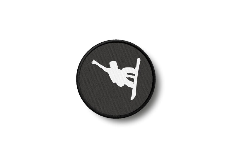 Patch Badge Printed Iron-On Snowboard Snow Ref2