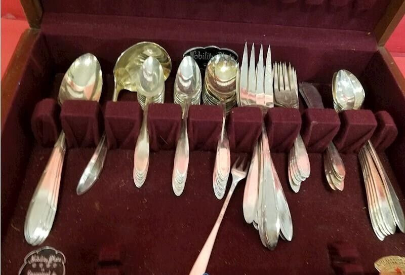 78 PC Assorted Silver Toned Flat Ware Set- In Box