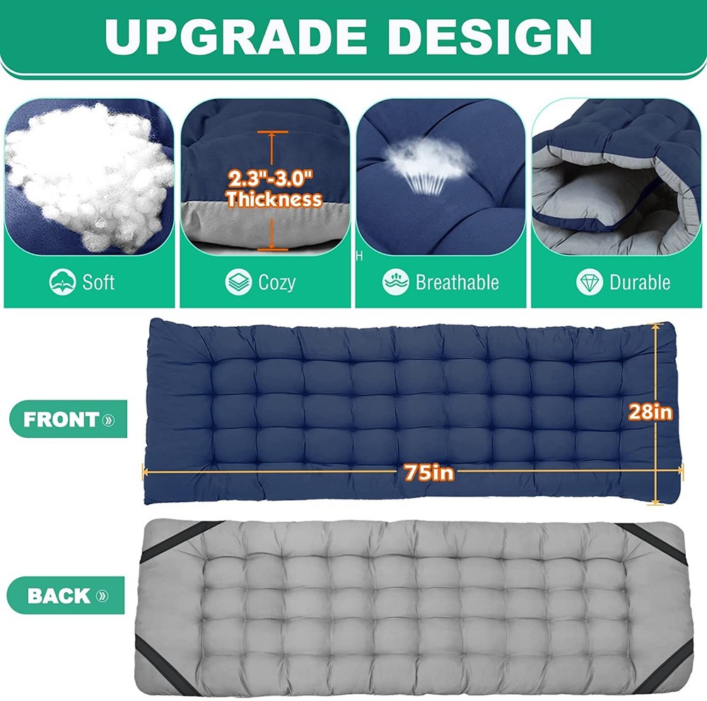 Begonia.K Folding Cot Camping Bed Military Cot 2-Layer Oxford Sleeping Cots +Bag