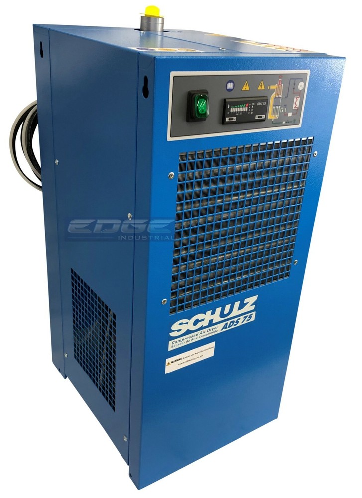 SCHULZ 75 CFM REFRIGERATED COMPRESSED AIR COMPRESSOR DRYER 115V, COMPLETE KIT