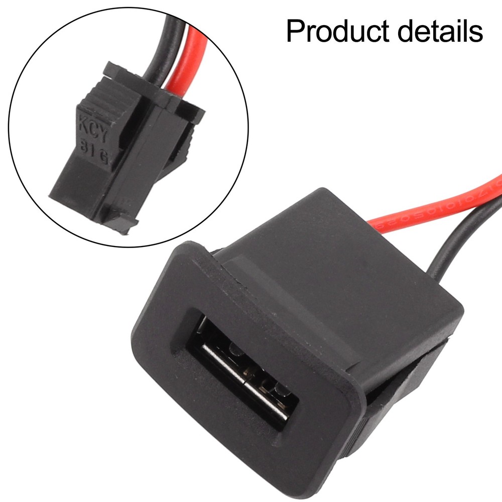 Easy to Use USB Female Base 2P Socket for Quick and Effortless Installation