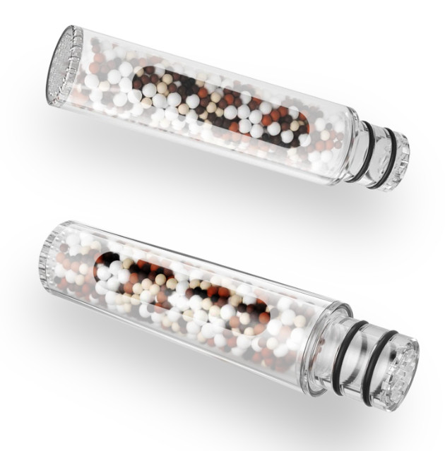 Handheld Shower Head with Filter Replacement Adjustable Bracket 72"Hose 9 Modes