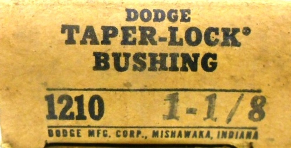 DODGE TAPER-LOCK BUSHING, 1210, 1 1/8"