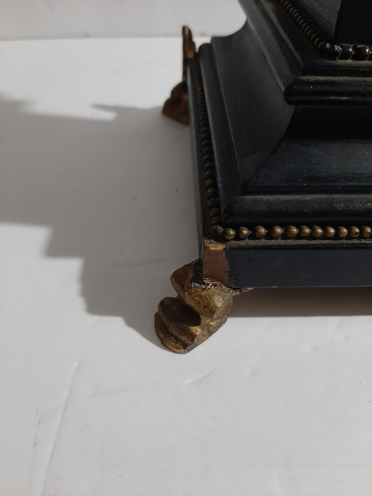 Antique Brass Column Table Lamp