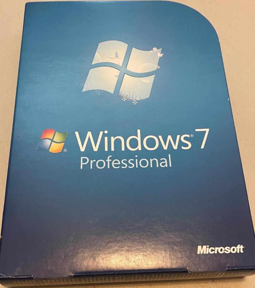 Microsoft Windows 7 Professional Full 32 & 64 bit DVD MS WIN PRO Open Box
