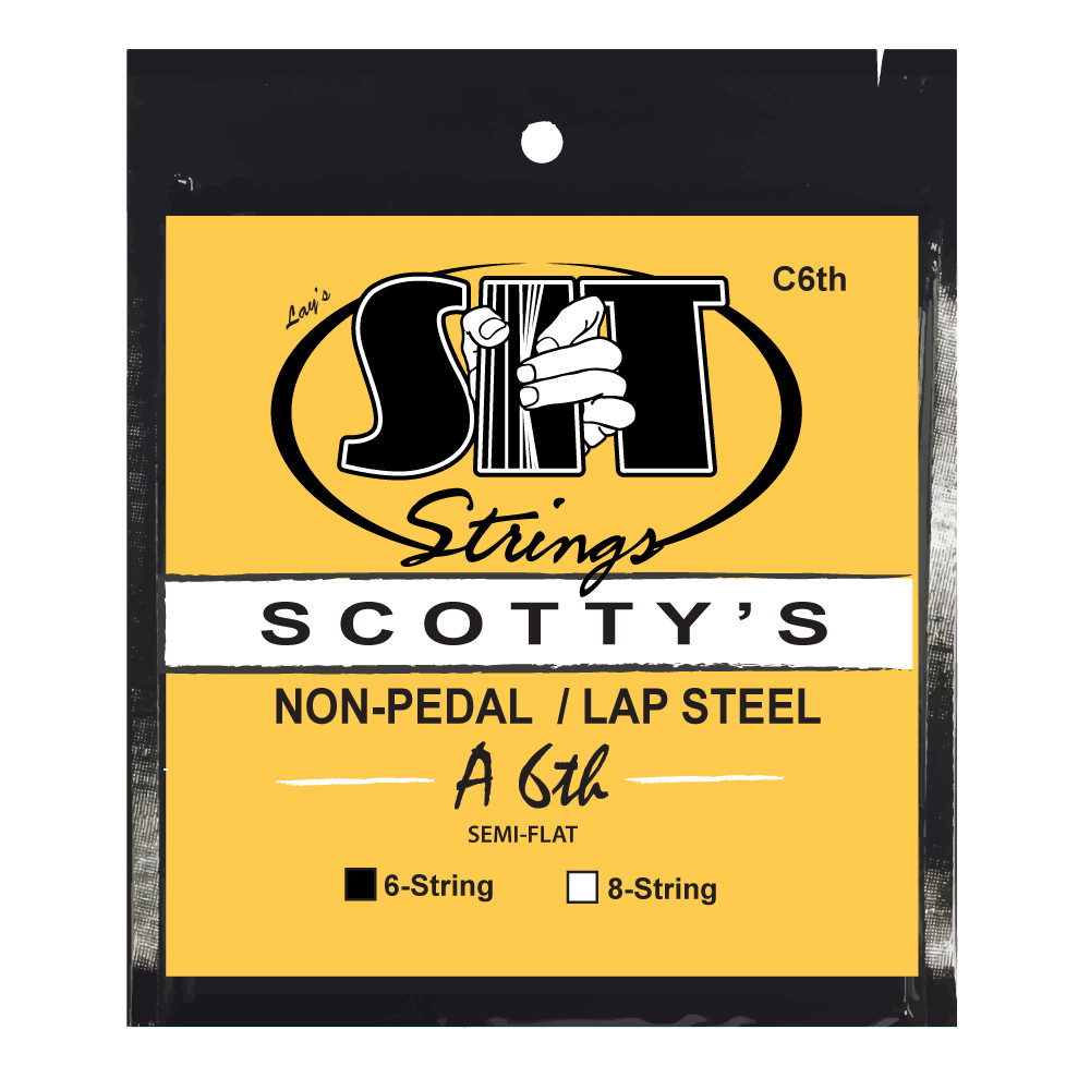 SIT Strings SC6A6TH Scotty's Lap Steel A6th Silencer Semi-Flat Nickel (6-string)