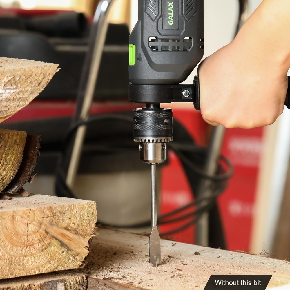 Dual-Function Corded Impact Drill with Variable Speed & Adjustable Handle