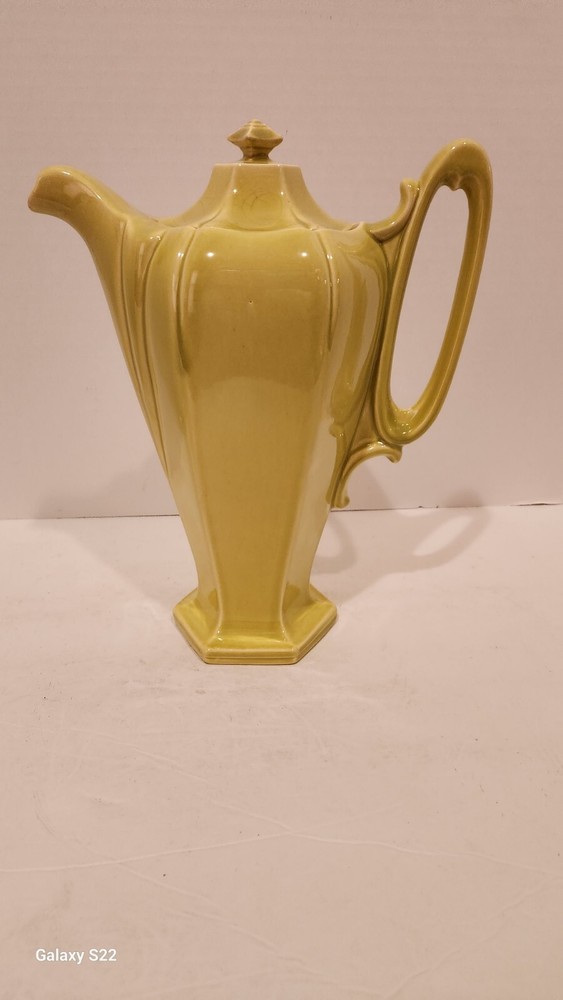 Chartreuse Color Coffee Server With Elegant Handle!