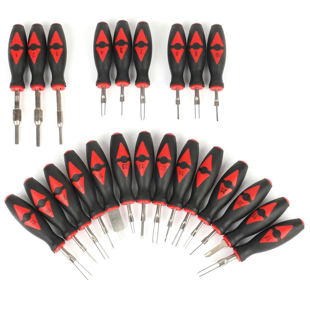 23PCS UNIVERSAL TERMINAL CONNECTOR RELEASE TOOLS KIT EXTRACTOR REMOVAL TOOLS SET