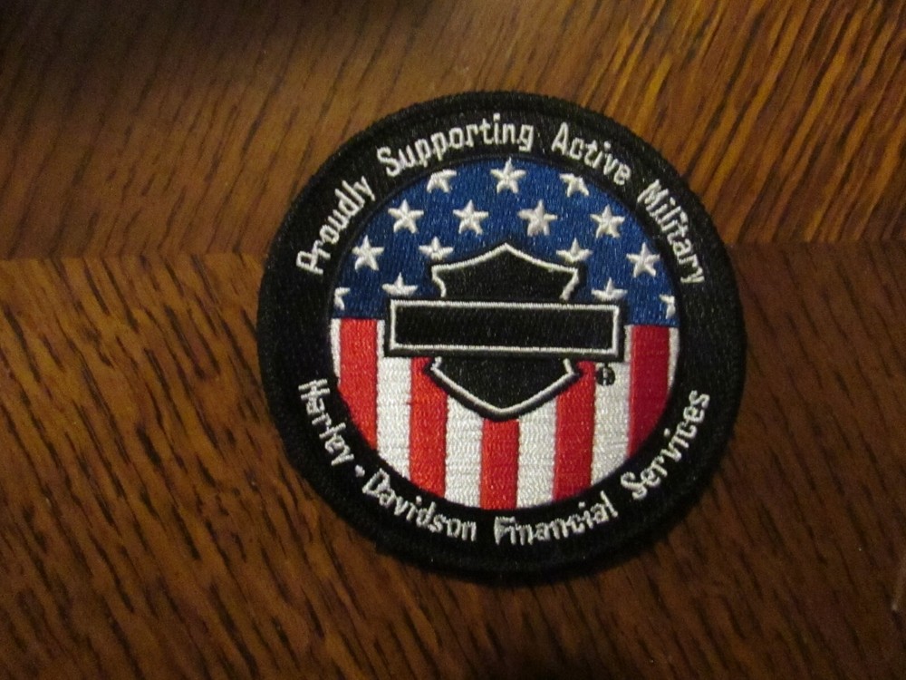 HARLEY DAVIDSON  MILITARY PATCH NEW