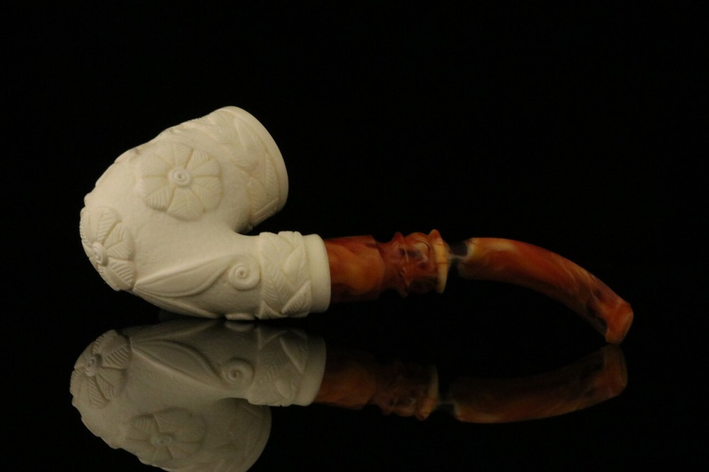 srv - Pegasus Block Meerschaum Pipe with custom case M2405