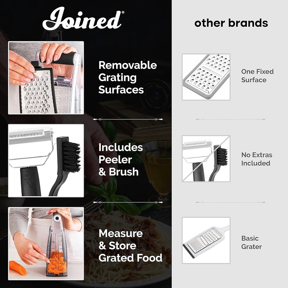 Joined Cheese Grater with Container