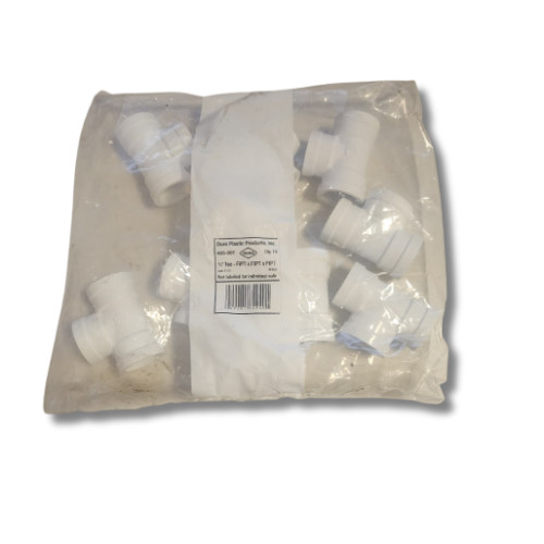 10 Pack PVC Threaded Tee (TxTxT) 1"