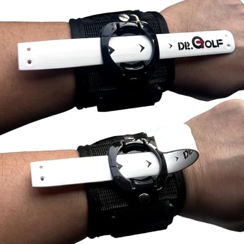 Golf Swing Trainer Aid & Wristband by Dr. Golf New Version Training WristStrap