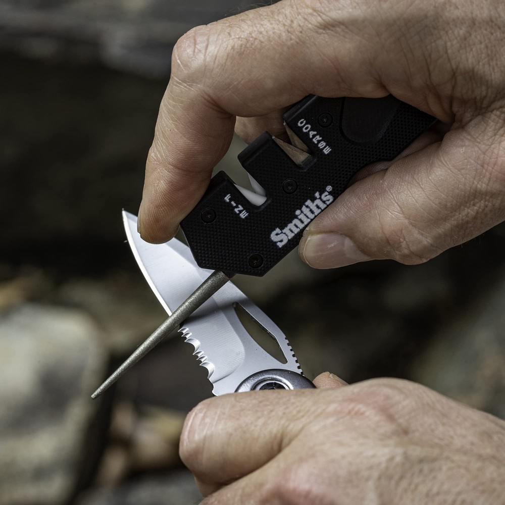 Smith’s 50982 Pocket Pal Mini Tactical Knife Sharpener - Black - 2