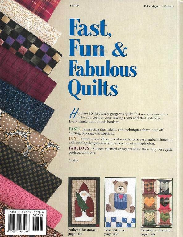 HB FAST, FUN & FABULOUS QUILTS 30 TERRIFIC PROJECTS