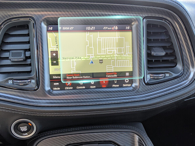 Crystal Clear Screen Protector for 2020 Dodge Challenger 8.4in Navigation