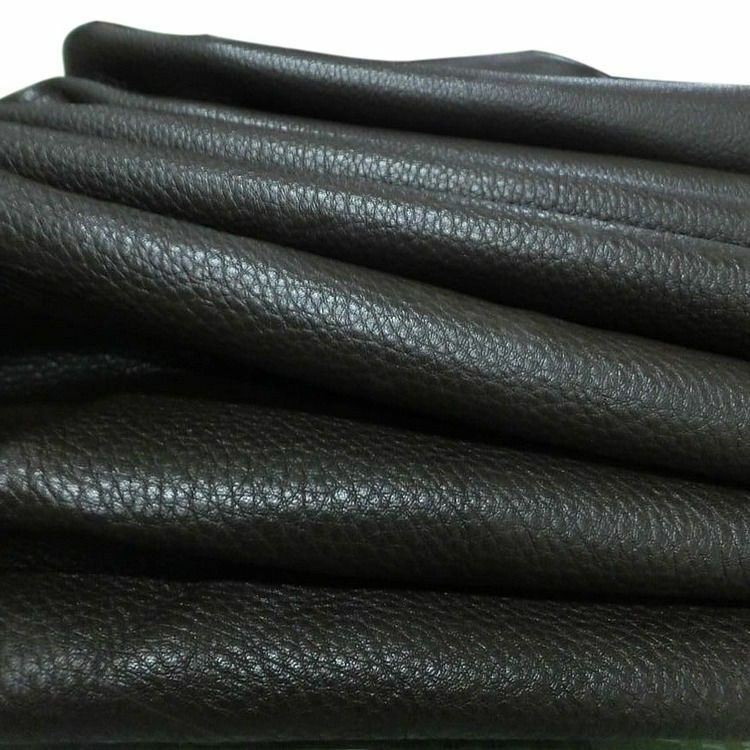 Black Lichee Pattern First layer leather fabrictobago cowhide for Leathercraft