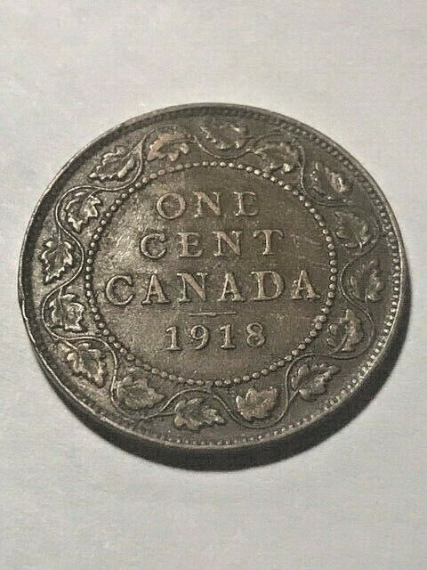 1918 Canada Large Cent VF+ #15594