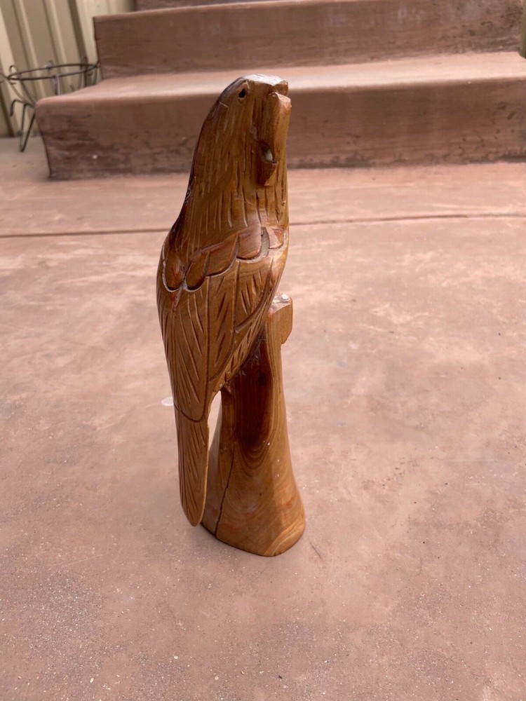 Wooden Statue Parrot