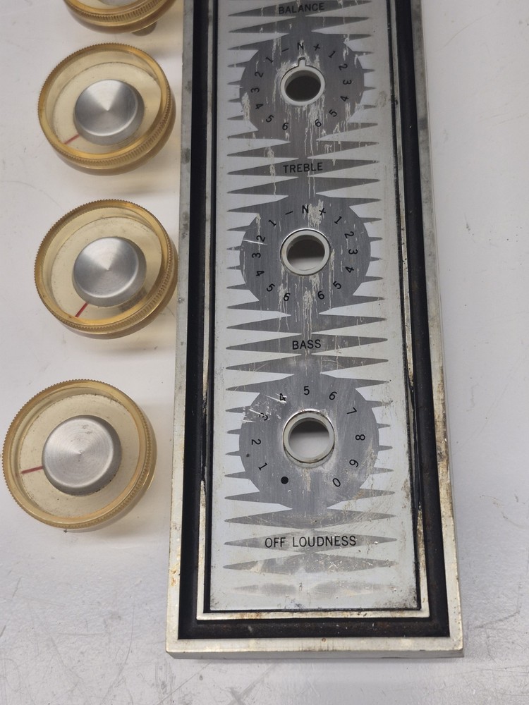 1960s Rca Victor Console Stereo Faceplate And Knobs