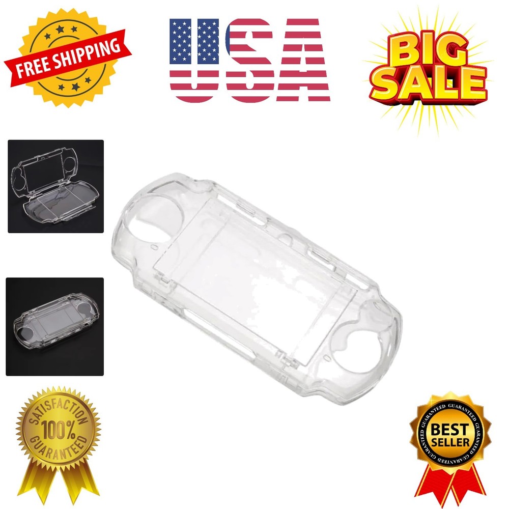 Transparent Hard Shell Case Cover Compatible with PSP 2000/3000, Replacement ...