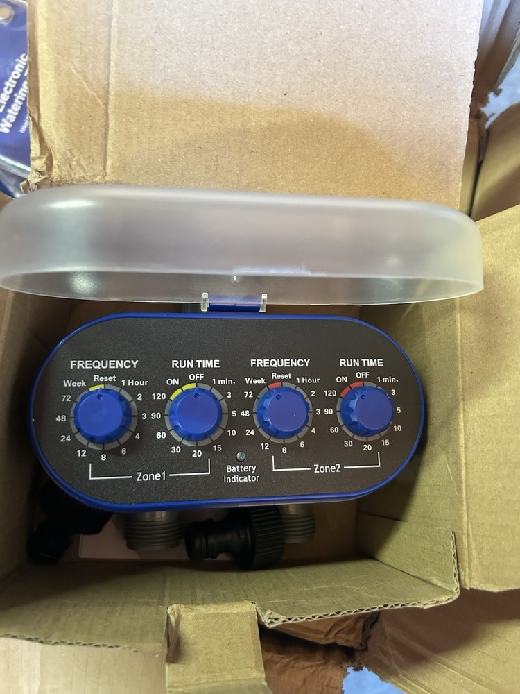 Water Timer Automatic Electronic Garden Two Outlet irrigation Controller System