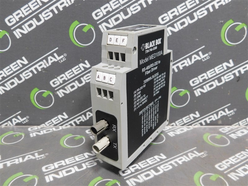 USED Black Box MED100A RS485/RS-232 to Fiber Driver