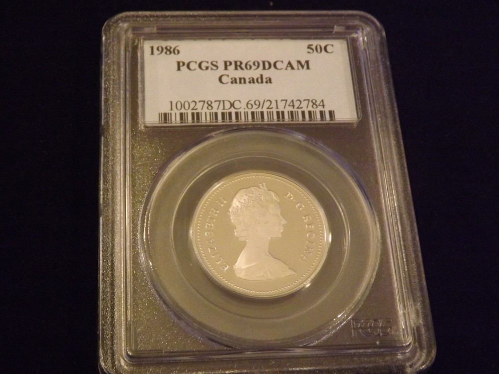 1986     50C                 Canada        PCGS  PR 69