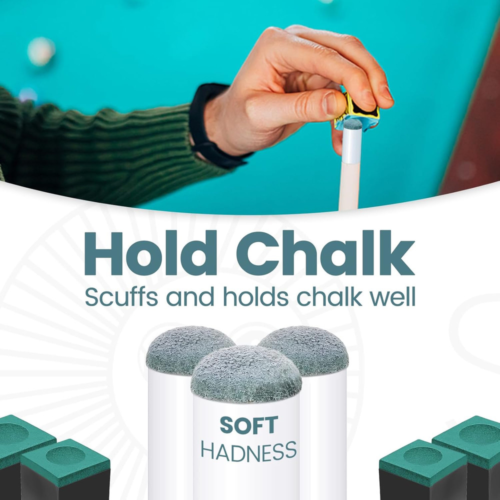 Puntas de taco de billar (22, 13 mm)