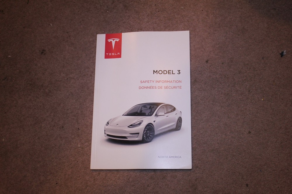 2017 - 2023 OEM Tesla Model 3 Owners Manual