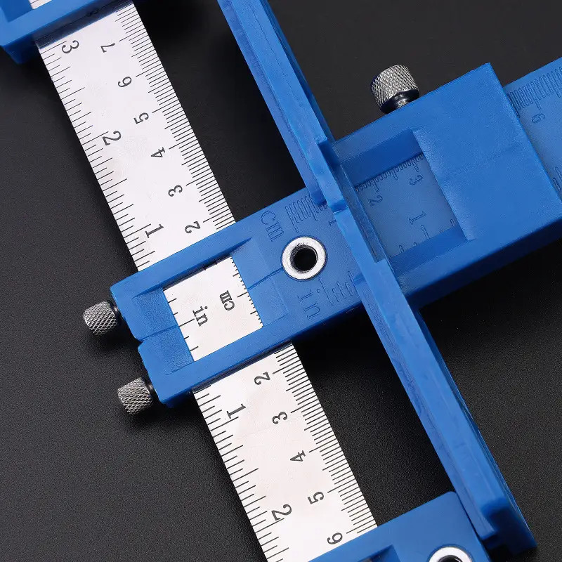 A Cabinet Hardware Jig Adjustable Punch Locator Handle Template Tool Drill Guide