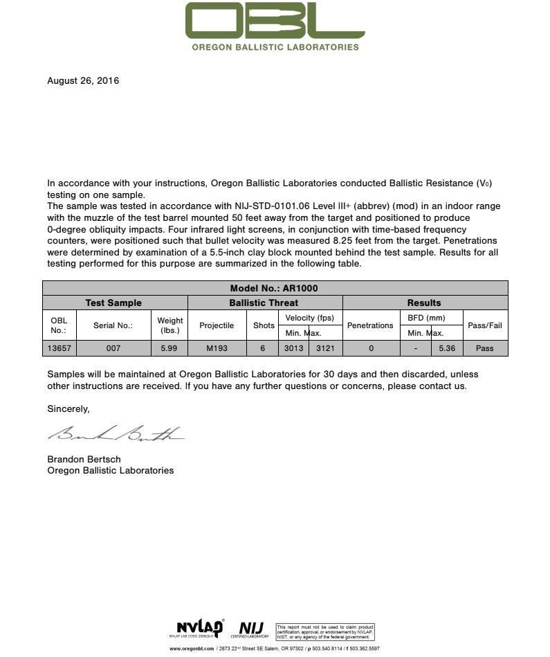 2 AR1000 Steel Armor