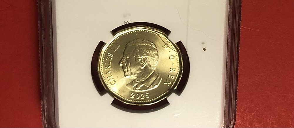 2025-CANADA-$1 COIN,GRADED BY NGC 67 .